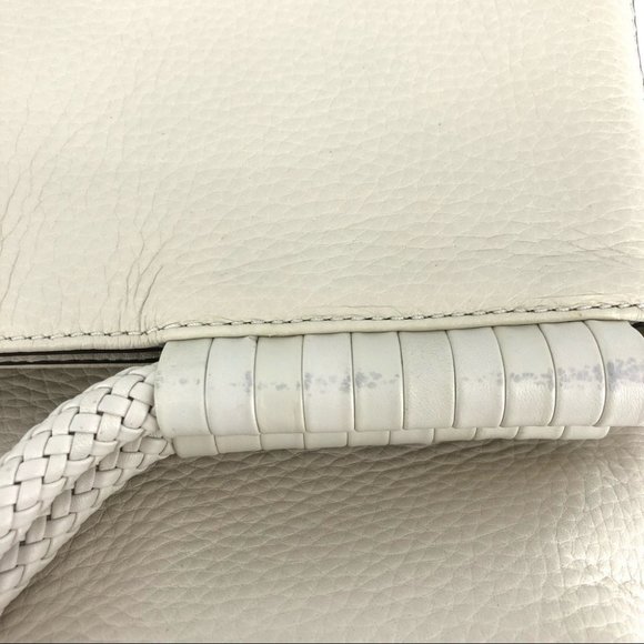 Tory Burch Cream Leather Satchel/Top Handle Bag | New With Tags - Picture 6 of 14